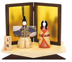 Komei standing hina dolls