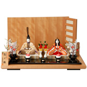 Emperor and Empress spring day hina dolls