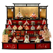 Tiered display Koka hina 17 dolls Set 